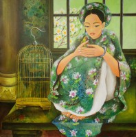 Nguyen Hoang Trang , Talking with the Bird - ArtOfHanoi.com
